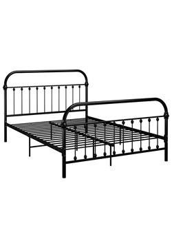 Czarne metalowe łózko w stylu loftowym 120x200 cm R8-H32 ze sklepu Edinos.pl w kategorii Łóżka i materace - zdjęcie 173772530