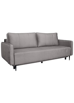 Ciemnoszara rozkładana sofa z pojemnikiem - Exa ze sklepu Edinos.pl w kategorii Sofy i kanapy - zdjęcie 173772611
