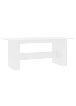 Biały nowoczesny stół z połyskiem - Wixus ze sklepu Edinos.pl w kategorii Stoły - zdjęcie 173772651