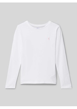 Bluzka z długim rękawem i wyhaftowanym logo ze sklepu Peek&Cloppenburg  w kategorii Bluzki dziewczęce - zdjęcie 173772882