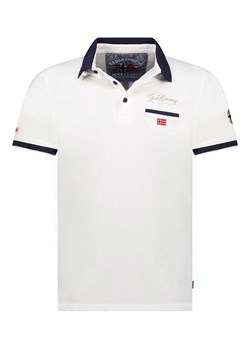 Geographical Norway Koszulka polo &quot;Kara&quot; w kolorze białym ze sklepu Limango Polska w kategorii T-shirty męskie - zdjęcie 173773624