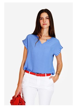ASSUILI Bluzka w kolorze błękitnym ze sklepu Limango Polska w kategorii Bluzki damskie - zdjęcie 173773643