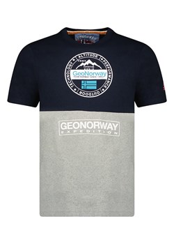 Geographical Norway Koszulka &quot;Juillon&quot; w kolorze granatowo-szarym ze sklepu Limango Polska w kategorii T-shirty męskie - zdjęcie 173773842
