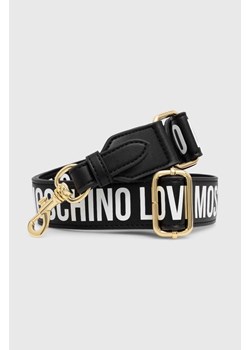 Love Moschino pasek do torebki kolor czarny JC6404PP1LLV100A ze sklepu ANSWEAR.com w kategorii Paski damskie - zdjęcie 173775653