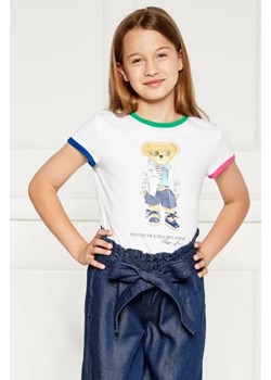 POLO RALPH LAUREN T-shirt SSBEARCN-KNIT | Regular Fit ze sklepu Gomez Fashion Store w kategorii Bluzki dziewczęce - zdjęcie 173776633