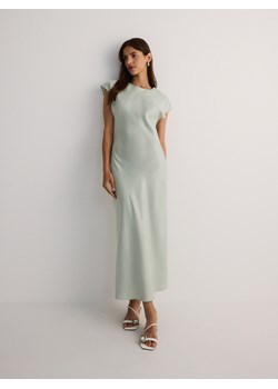 Reserved - Sukienka z wiskozą - jasnozielony ze sklepu Reserved w kategorii Sukienki - zdjęcie 173777180
