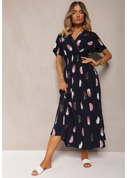 Granatowa Sukienka Namsilone ze sklepu Renee odzież w kategorii Sukienki - zdjęcie 173777510