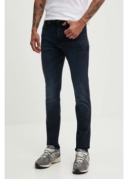 HUGO jeansy męskie kolor granatowy 50485019 ze sklepu ANSWEAR.com w kategorii Jeansy męskie - zdjęcie 173779231