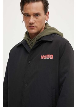HUGO kurtka męska kolor czarny przejściowa 50517746 ze sklepu ANSWEAR.com w kategorii Kurtki męskie - zdjęcie 173779364