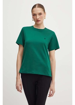 Weekend Max Mara t-shirt bawełniany damski kolor zielony 2425976021600 ze sklepu ANSWEAR.com w kategorii Bluzki damskie - zdjęcie 173779423
