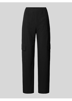 Spodnie cargo z szeroką nogawką i elastycznym pasem model ‘Leonida’ ze sklepu Peek&Cloppenburg  w kategorii Spodnie damskie - zdjęcie 173779913