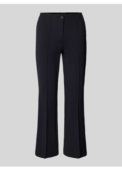 Spodnie materiałowe z poszerzaną nogawką i fakturowanym wzorem model ‘ROS EASY KICK’ ze sklepu Peek&Cloppenburg  w kategorii Spodnie damskie - zdjęcie 173779931