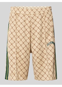 Szorty z dzianiny dresowej o kroju regular fit z przyszytym kantem ze sklepu Peek&Cloppenburg  w kategorii Spodenki męskie - zdjęcie 173780173