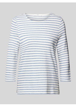 Bluzka z długim rękawem i fakturowanym wzorem model ‘Style.Bonnie’ ze sklepu Peek&Cloppenburg  w kategorii Bluzki damskie - zdjęcie 173780333