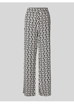Spodnie materiałowe o rozkloszowanym kroju z elastycznym pasem model ‘CHIARA’ ze sklepu Peek&Cloppenburg  w kategorii Spodnie damskie - zdjęcie 173780413