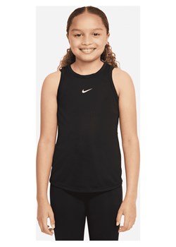 Koszulka bez rękawów dla dużych dzieci (dziewcząt) Nike One - Czerń ze sklepu Nike poland w kategorii Bluzki dziewczęce - zdjęcie 173780543