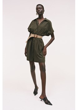 H & M - Szmizjerka z paskiem - Zielony ze sklepu H&M w kategorii Sukienki - zdjęcie 173780582