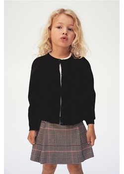 H & M - Bawełniany kardigan - Czarny ze sklepu H&M w kategorii Swetry dziewczęce - zdjęcie 173780583