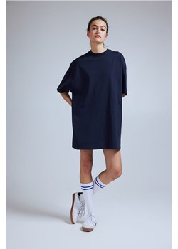 H & M - Sukienka T-shirtowa oversize - Niebieski ze sklepu H&M w kategorii Sukienki - zdjęcie 173780592