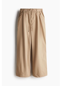 H & M - Spodnie chinos ze sznurkiem - Beżowy ze sklepu H&M w kategorii Spodnie damskie - zdjęcie 173780621