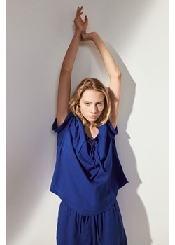 H & M - Bluzka z reglanowym rękawem - Niebieski ze sklepu H&M w kategorii Bluzki damskie - zdjęcie 173780671