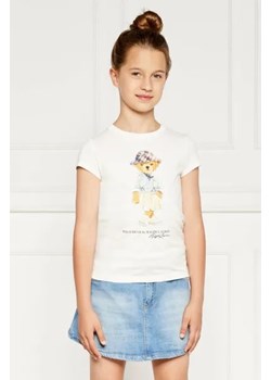 POLO RALPH LAUREN T-shirt | Regular Fit ze sklepu Gomez Fashion Store w kategorii Bluzki dziewczęce - zdjęcie 173781430
