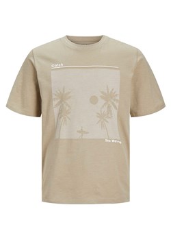Jack &amp; Jones Koszulka &quot;Palm&quot; w kolorze beżowym ze sklepu Limango Polska w kategorii T-shirty męskie - zdjęcie 173782082