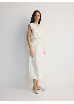 Reserved - Rozkloszowana spódnica - złamana biel ze sklepu Reserved w kategorii Spódnice - zdjęcie 173783701
