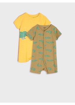 Sinsay - Rampersy 2 pack - żółty ze sklepu Sinsay w kategorii Odzież dla niemowląt - zdjęcie 173784611