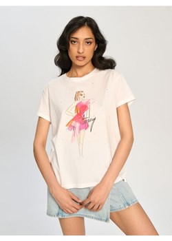 Sinsay - Koszulka z nadrukiem - biały ze sklepu Sinsay w kategorii Bluzki damskie - zdjęcie 173784732