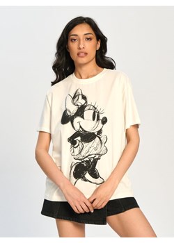 Sinsay - Koszulka Myszka Minnie - kremowy ze sklepu Sinsay w kategorii Bluzki damskie - zdjęcie 173784733