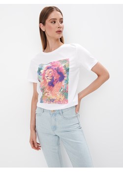 Mohito - Koszulka z nadrukiem - biały ze sklepu Mohito w kategorii Bluzki damskie - zdjęcie 173785200