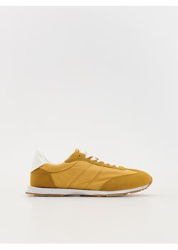 Reserved - Sneakersy z łączonych materiałów - jasnożółty ze sklepu Reserved w kategorii Trampki damskie - zdjęcie 173785524
