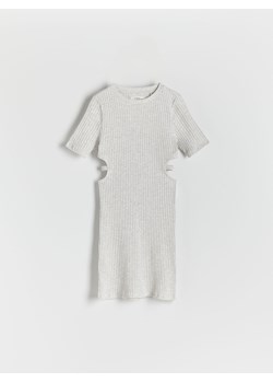 Reserved - Sukienka z wycięciami w talii - jasnoszary ze sklepu Reserved w kategorii Sukienki - zdjęcie 173786321