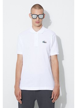 Lacoste polo bawełniane x Netflix kolor biały z aplikacją ze sklepu PRM w kategorii T-shirty męskie - zdjęcie 173786621
