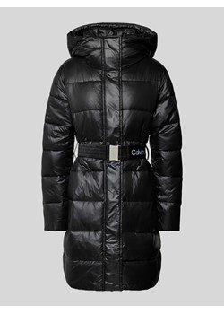 Płaszcz pikowany z kapturem ze sklepu Peek&Cloppenburg  w kategorii Płaszcze damskie - zdjęcie 173786631