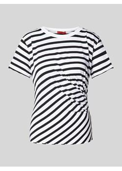 T-shirt z marszczeniem model ‘Agadir’ ze sklepu Peek&Cloppenburg  w kategorii Bluzki damskie - zdjęcie 173786660