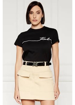 Karl Lagerfeld T-shirt seasonal | Regular Fit ze sklepu Gomez Fashion Store w kategorii Bluzki damskie - zdjęcie 173786800