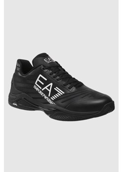 EA7 Czarne sneakersy męskie z białym logo, Wybierz rozmiar 41 1/3 ze sklepu outfit.pl w kategorii Buty sportowe męskie - zdjęcie 173786840