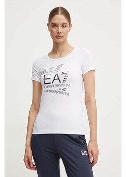 EA7 Emporio Armani t-shirt damski kolor biały TJQCZ.6DTT17 ze sklepu ANSWEAR.com w kategorii Bluzki damskie - zdjęcie 173788113