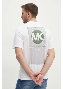 Michael Kors t-shirt bawełniany męski kolor biały z nadrukiem CT4525NFV4 ze sklepu ANSWEAR.com w kategorii T-shirty męskie - zdjęcie 173788174
