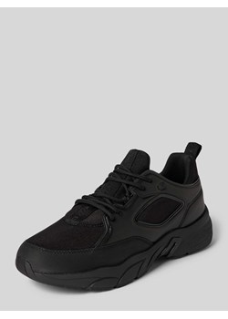 Sneakersy skórzane z wytłoczonym logo model ‘RETRO TENNIS LOW LACE MIX’ ze sklepu Peek&Cloppenburg  w kategorii Buty sportowe damskie - zdjęcie 173789721