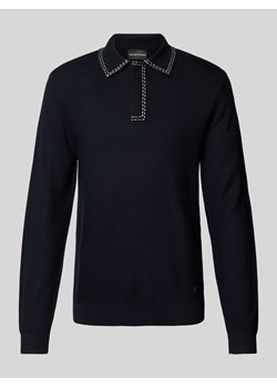 Koszulka polo o kroju slim fit z fakturowanym wzorem ze sklepu Peek&Cloppenburg  w kategorii T-shirty męskie - zdjęcie 173789723