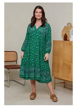 Curvy Lady Sukienka w kolorze zielonym ze sklepu Limango Polska w kategorii Sukienki - zdjęcie 173790171