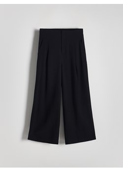 Reserved - Spodnie z wiskozy - czarny ze sklepu Reserved w kategorii Spodnie damskie - zdjęcie 173791742
