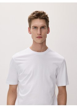 Reserved - Bawełniany t-shirt regular - biały ze sklepu Reserved w kategorii T-shirty męskie - zdjęcie 173791921