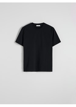 Reserved - Bawełniany t-shirt regular - czarny ze sklepu Reserved w kategorii T-shirty męskie - zdjęcie 173791944