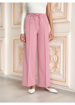 Sinsay - Spodnie wide leg - różowy ze sklepu Sinsay w kategorii Spodnie damskie - zdjęcie 173792512