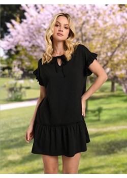 Sinsay - Sukienka mini z falbanami - czarny ze sklepu Sinsay w kategorii Sukienki - zdjęcie 173792540