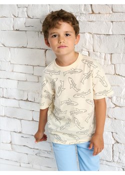 Sinsay - Koszulka - kremowy ze sklepu Sinsay w kategorii T-shirty chłopięce - zdjęcie 173794262